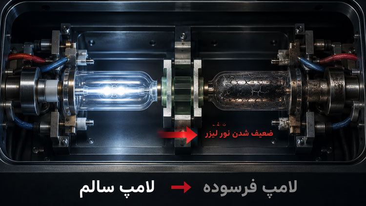 دلیل ضعیف شدن نور در دستگاه های لیزری